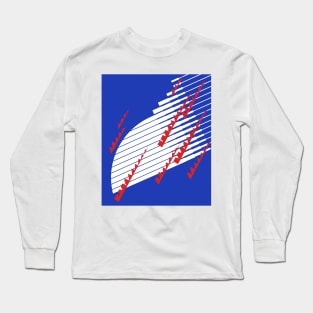 Japan Retro Blue White Red 1993 - 94 Long Sleeve T-Shirt